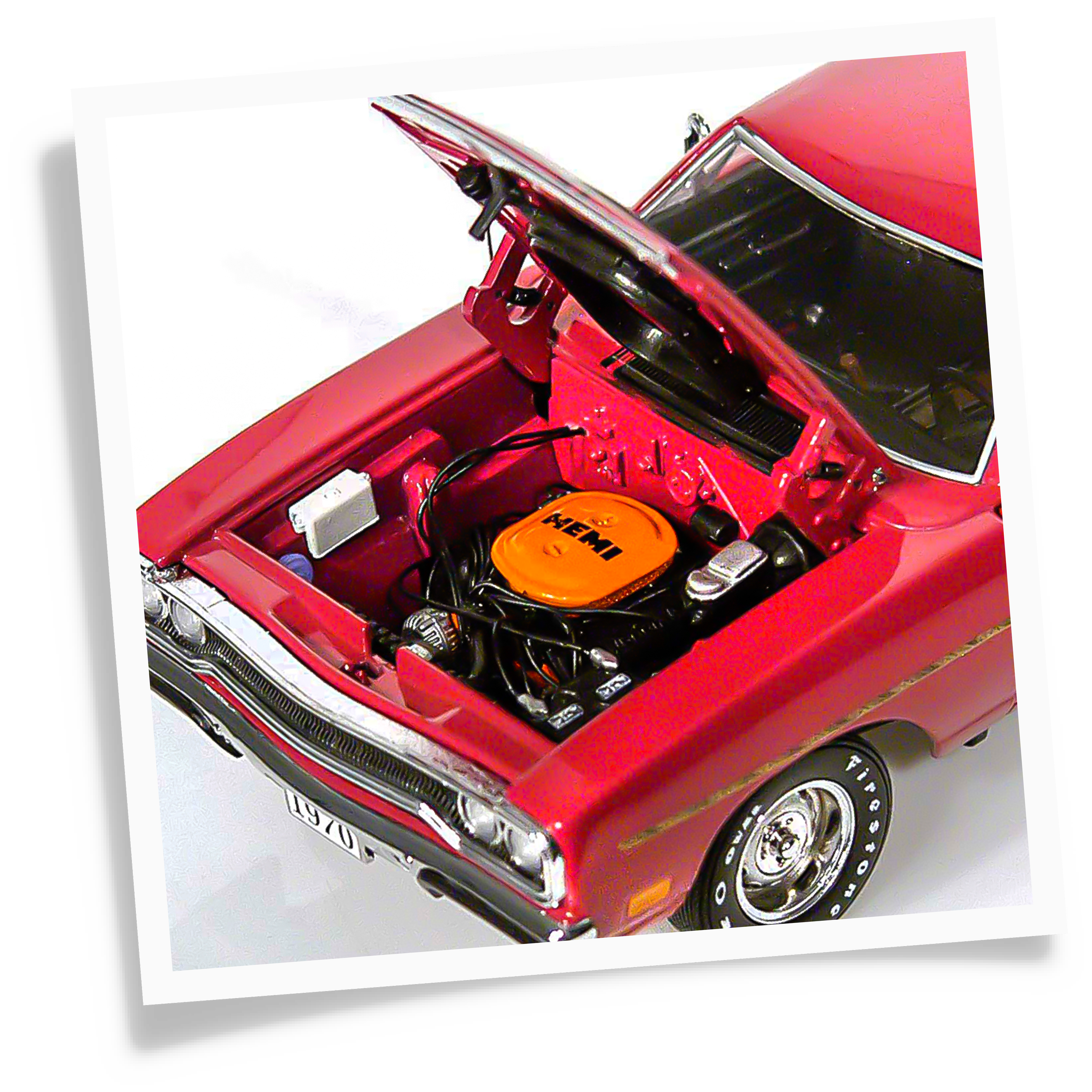 Plymouth 1970 Road Runner スケールモデル 1:24 SCALE 1970 PLYMOUTH ROADRUNNER — Crown Premiums